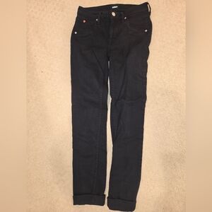 Hudson Jeans Women's Black Barcada Straight Leg Crop
